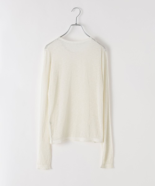 BAYFLOW(ベイフロー)の「【EF(エフ)】シアークループルオーバー(WOMEN)(Tシャツ/カットソー・レディース・ピンク/アイボリー・FREE)」の8枚目の写真