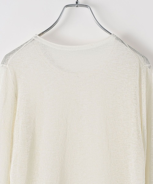 BAYFLOW(ベイフロー)の「【EF(エフ)】シアークループルオーバー(WOMEN)(Tシャツ/カットソー・レディース・ピンク/アイボリー・FREE)」の9枚目の写真
