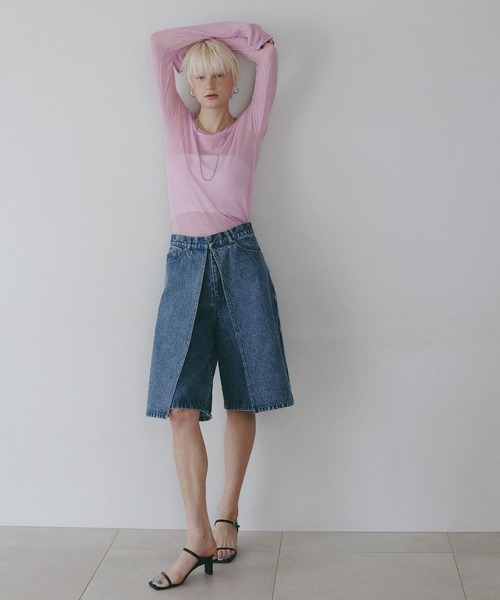 BAYFLOW(ベイフロー)の「【EF(エフ)】シアークループルオーバー(WOMEN)(Tシャツ/カットソー・レディース・ピンク/アイボリー・FREE)」の13枚目の写真