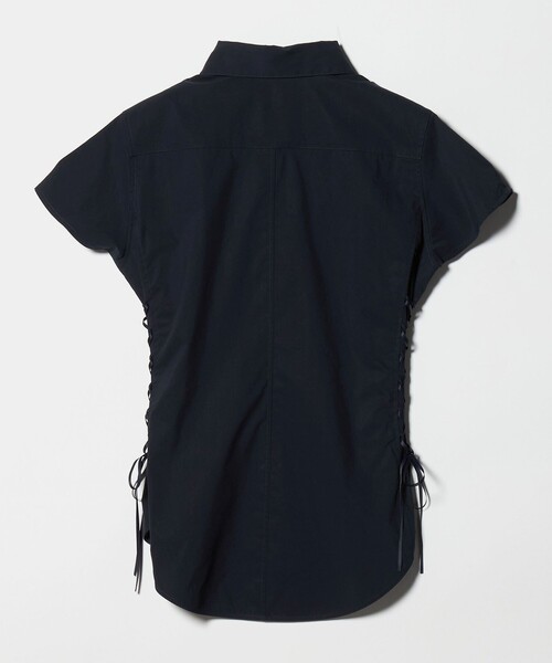ATTISESSION（アティセッション）の「＜ATTISESSION＞レースアップ ショートスリーブ シャツ（シャツ/ブラウス・レディース・ネイビー/オフホワイト・FREE）」の8枚目の写真