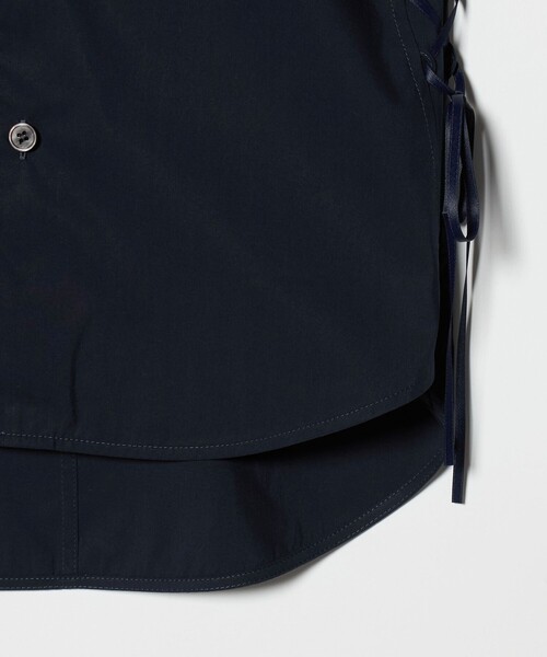 ATTISESSION（アティセッション）の「＜ATTISESSION＞レースアップ ショートスリーブ シャツ（シャツ/ブラウス・レディース・ネイビー/オフホワイト・FREE）」の11枚目の写真