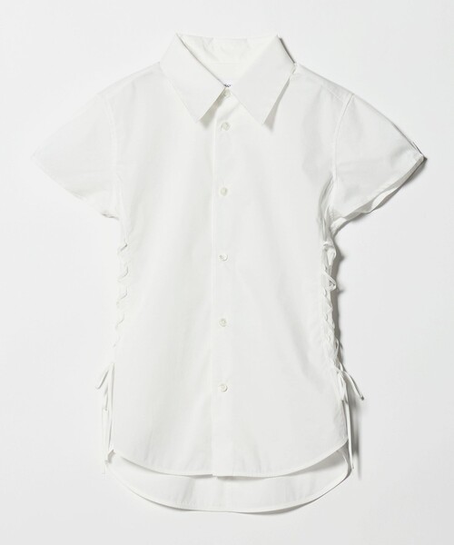 ATTISESSION（アティセッション）の「＜ATTISESSION＞レースアップ ショートスリーブ シャツ（シャツ/ブラウス・レディース・ネイビー/オフホワイト・FREE）」の14枚目の写真