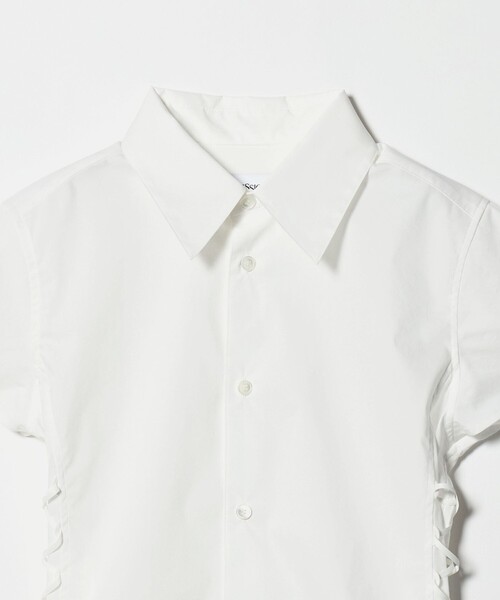 ATTISESSION（アティセッション）の「＜ATTISESSION＞レースアップ ショートスリーブ シャツ（シャツ/ブラウス・レディース・ネイビー/オフホワイト・FREE）」の15枚目の写真