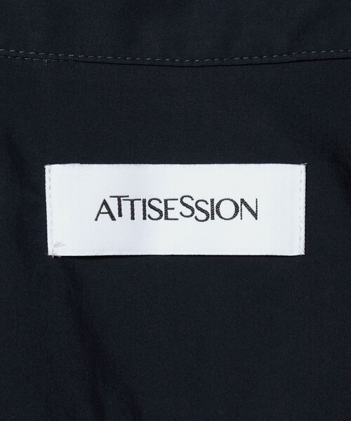 ATTISESSION（アティセッション）の「＜ATTISESSION＞レースアップ ショートスリーブ シャツ（シャツ/ブラウス・レディース・ネイビー/オフホワイト・FREE）」の17枚目の写真