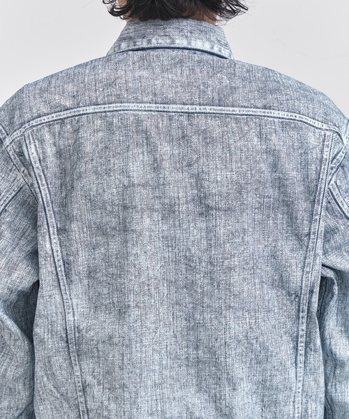 URU（ウル）の「TRUCKER JACKET（デニムジャケット・メンズ・ホワイト・1/2）」の4枚目の写真