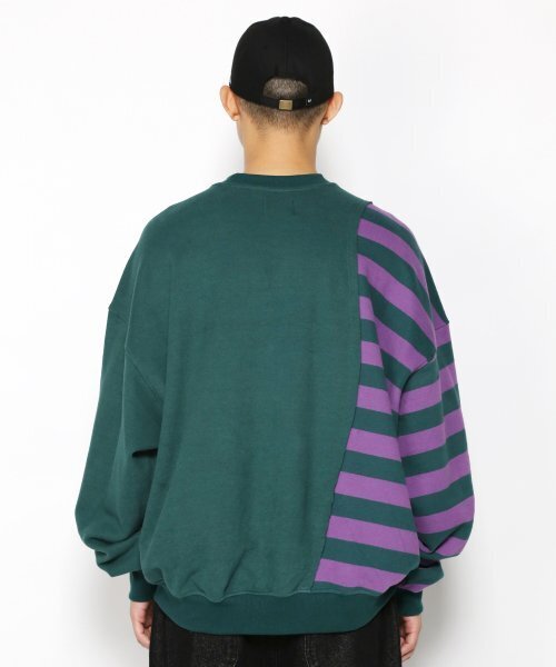 AJOBYAJO（アジョバイアジョ）の「Twofold Stripe Sweatshirt [Green]（スウェット・レディース・その他・L/XL）」の9枚目の写真