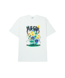 MSGM KIDS（エムエスジーエムキッズ）の「MSGM KIDS グラフィックFLOWER 刺繍ロゴTシャツ（Tシャツ/カットソー）」