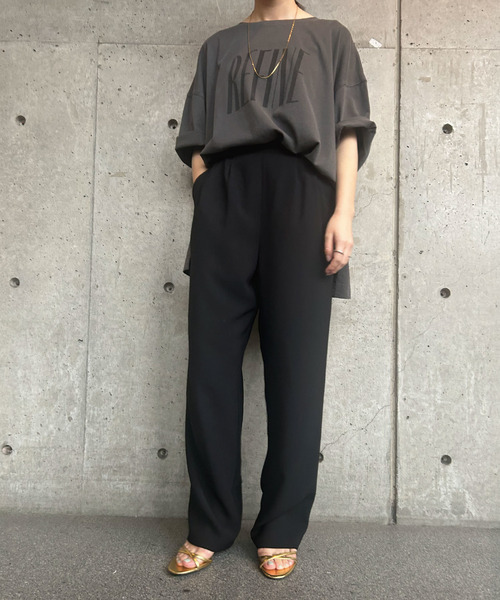 SOFFITTO(ソフィット)の「【A_/エース】ダブルクロステーパードパンツ(その他パンツ・レディース・オフホワイト/ブラック・S/M)」の2枚目の写真