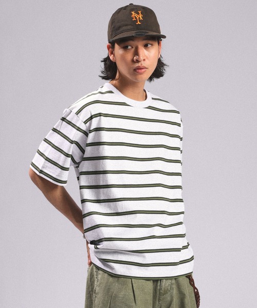 RAGEBLUE(レイジブルー)の「Multi Border TShirt/マルチボーダーTシャツ(Tシャツ/カットソー・メンズ・ホワイト/ライトブルー/ネイビー・MEDIUM/LARGE)」の13枚目の写真