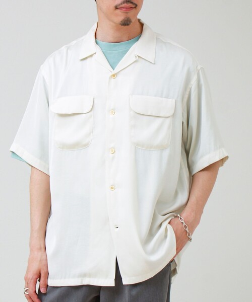 PENDLETON(ペンドルトン)の「【PENDLETON/ペンドルトン】Open Collar Shirt(シャツ/ブラウス・メンズ・ブラック/オフホワイト・L/M)」の1枚目の写真