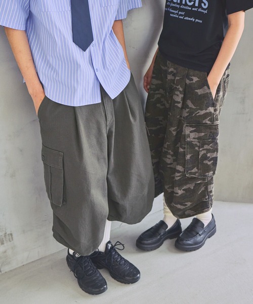 PBLIM(ページボーイリム)の「《UNISEX》アソートハーフカーゴパンツ(カーゴパンツ・レディース・チャコールグレー/グレイッシュベージュ/カモフラージュ・MEDIUM/LARGE)」の6枚目の写真