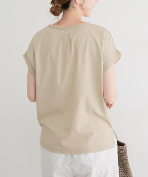 ITEMS URBANRESEARCH(アイテムズ アーバンリサーチ)の「バックタックフレンチプルオーバー(Tシャツ/カットソー・レディース・ホワイト/ボルドー/グレー/ブラック/ベージュ・FREE)」の4枚目の写真