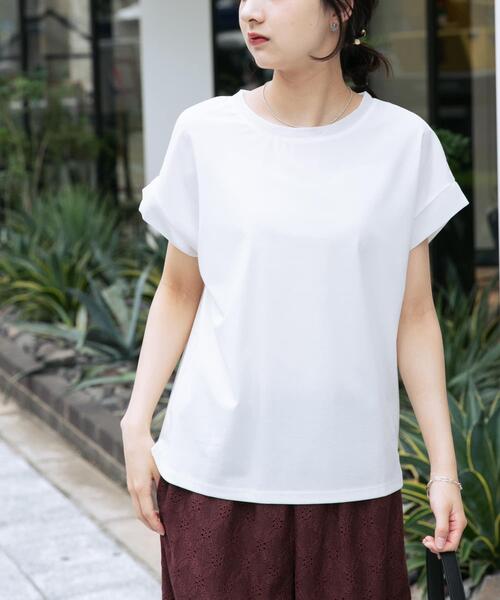 ITEMS URBANRESEARCH(アイテムズ アーバンリサーチ)の「バックタックフレンチプルオーバー(Tシャツ/カットソー・レディース・ホワイト/ボルドー/グレー/ブラック/ベージュ・FREE)」の6枚目の写真