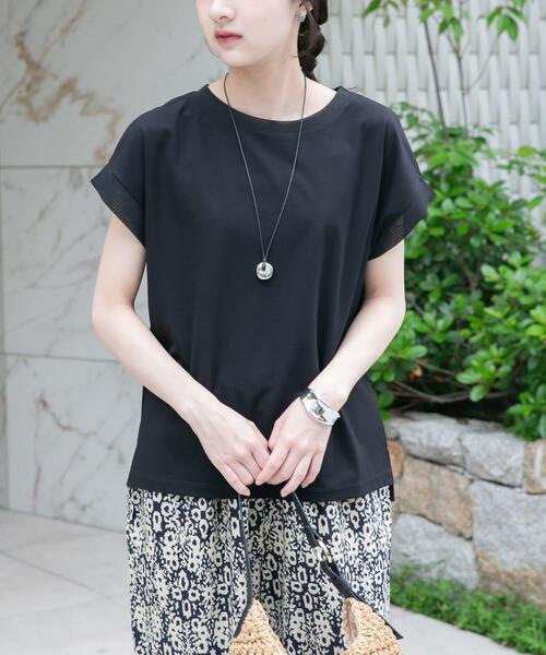 ITEMS URBANRESEARCH(アイテムズ アーバンリサーチ)の「バックタックフレンチプルオーバー(Tシャツ/カットソー・レディース・ホワイト/ボルドー/グレー/ブラック/ベージュ・FREE)」の9枚目の写真