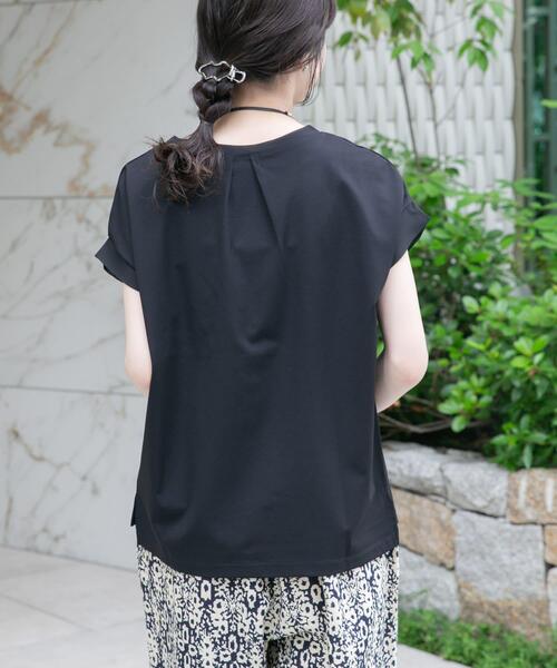 ITEMS URBANRESEARCH(アイテムズ アーバンリサーチ)の「バックタックフレンチプルオーバー(Tシャツ/カットソー・レディース・ホワイト/ボルドー/グレー/ブラック/ベージュ・FREE)」の11枚目の写真
