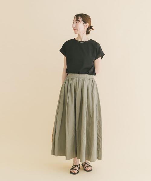 ITEMS URBANRESEARCH（アイテムズ アーバンリサーチ）の「バックタックフレンチプルオーバー（Tシャツ/カットソー・レディース・ホワイト/ボルドー/グレー/ブラック・FREE）」の6枚目の写真