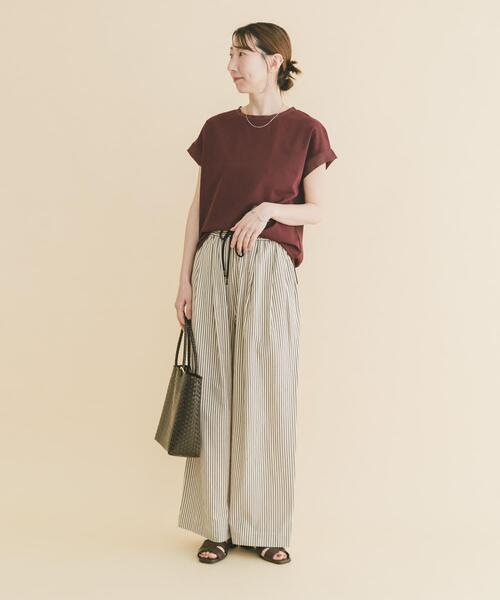 ITEMS URBANRESEARCH（アイテムズ アーバンリサーチ）の「バックタックフレンチプルオーバー（Tシャツ/カットソー・レディース・ホワイト/ボルドー/グレー/ブラック・FREE）」の18枚目の写真