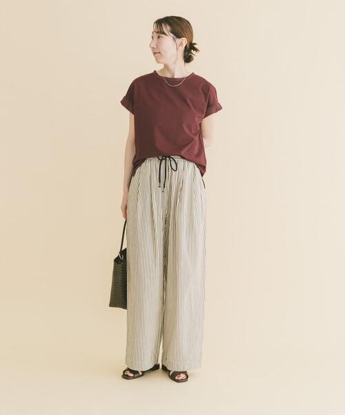ITEMS URBANRESEARCH（アイテムズ アーバンリサーチ）の「バックタックフレンチプルオーバー（Tシャツ/カットソー・レディース・ホワイト/ボルドー/グレー/ブラック・FREE）」の19枚目の写真