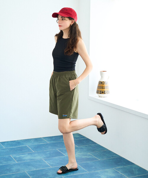 FREAK'S STORE(フリークスストア)の「限定展開 ナイロン ハーフ ショーツ(その他パンツ・レディース・ベージュ/オレンジ/ネイビー/ブルー/ブラック/オリーブ・SMALL/MEDIUM)」の3枚目の写真