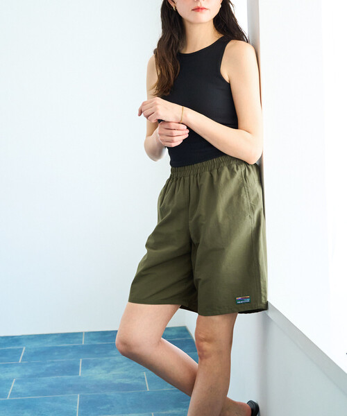 FREAK'S STORE(フリークスストア)の「限定展開 ナイロン ハーフ ショーツ(その他パンツ・レディース・ベージュ/オレンジ/ネイビー/ブルー/ブラック/オリーブ・SMALL/MEDIUM)」の17枚目の写真