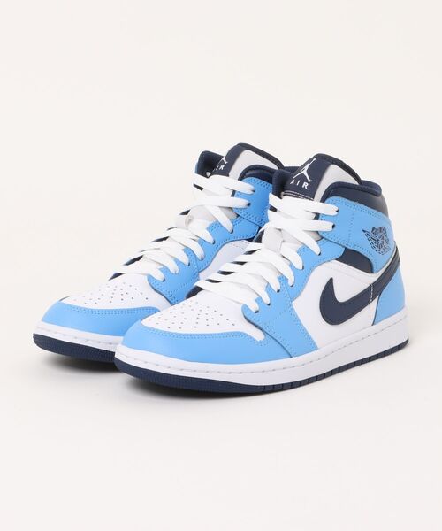 JORDAN BRAND(ジョーダンブランド)の「JORDAN BRAND AIR JORDAN 1 MID ジョーダン 1 MID MDQ8426 405UNVBLU/MNNAV(スニーカー・メンズ・ブルー・28.5cm/28.0cm/27.5cm/27.0cm/26.5cm/26.0cm/25.5cm/25.0cm)」の1枚目の写真