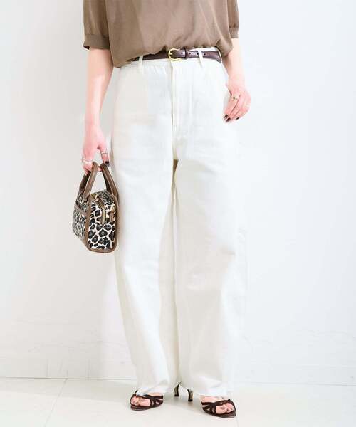 B.C STOCK(ベーセーストック)の「《追加》ウォッシャブル / DU JOUR / デュ ジュール BARREL PAINTER JEAN(デニムパンツ・レディース・ライトブルー/スカイブルー/ベージュ/ホワイト/ピンク・36/38)」の1枚目の写真