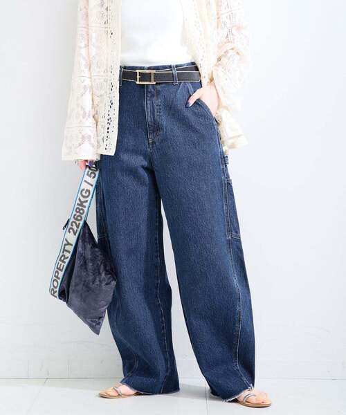 B.C STOCK(ベーセーストック)の「《追加》ウォッシャブル / DU JOUR / デュ ジュール BARREL PAINTER JEAN(デニムパンツ・レディース・ライトブルー/スカイブルー/ベージュ/ホワイト/ピンク・36/38)」の3枚目の写真
