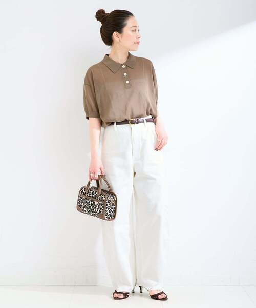 B.C STOCK(ベーセーストック)の「《追加》ウォッシャブル / DU JOUR / デュ ジュール BARREL PAINTER JEAN(デニムパンツ・レディース・ライトブルー/スカイブルー/ベージュ/ホワイト/ピンク・36/38)」の6枚目の写真