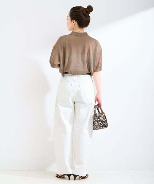 B.C STOCK(ベーセーストック)の「《追加》ウォッシャブル / DU JOUR / デュ ジュール BARREL PAINTER JEAN(デニムパンツ・レディース・ライトブルー/スカイブルー/ベージュ/ホワイト/ピンク・36/38)」の8枚目の写真