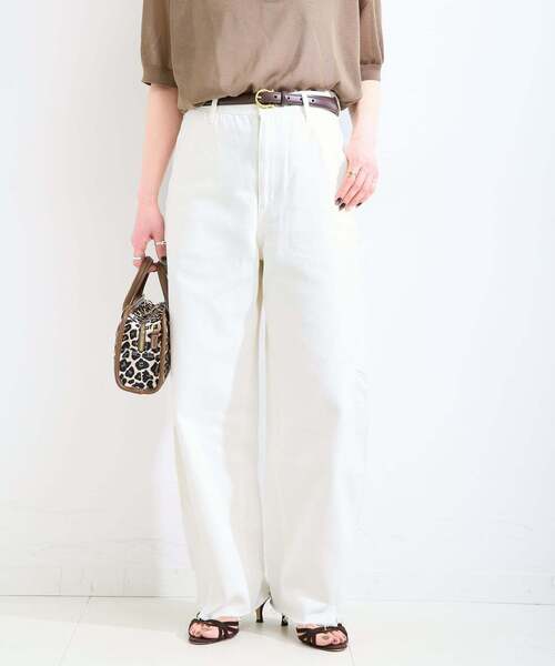 B.C STOCK(ベーセーストック)の「《追加》ウォッシャブル / DU JOUR / デュ ジュール BARREL PAINTER JEAN(デニムパンツ・レディース・ライトブルー/スカイブルー/ベージュ/ホワイト/ピンク・36/38)」の9枚目の写真