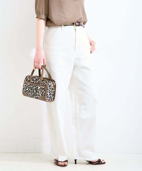 B.C STOCK(ベーセーストック)の「《追加》ウォッシャブル / DU JOUR / デュ ジュール BARREL PAINTER JEAN(デニムパンツ・レディース・ライトブルー/スカイブルー/ベージュ/ホワイト/ピンク・36/38)」の10枚目の写真