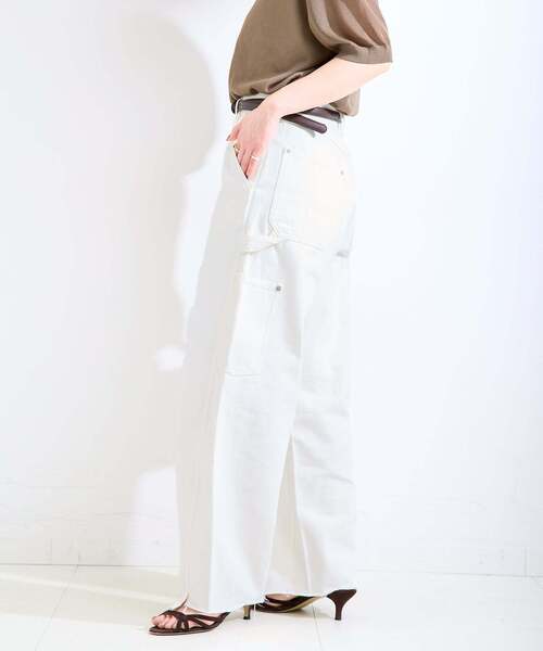B.C STOCK(ベーセーストック)の「《追加》ウォッシャブル / DU JOUR / デュ ジュール BARREL PAINTER JEAN(デニムパンツ・レディース・ライトブルー/スカイブルー/ベージュ/ホワイト/ピンク・36/38)」の11枚目の写真