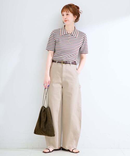 B.C STOCK(ベーセーストック)の「《追加》ウォッシャブル / DU JOUR / デュ ジュール BARREL PAINTER JEAN(デニムパンツ・レディース・ライトブルー/スカイブルー/ベージュ/ホワイト/ピンク・36/38)」の13枚目の写真