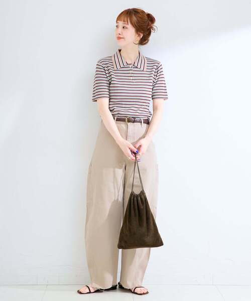 B.C STOCK(ベーセーストック)の「《追加》ウォッシャブル / DU JOUR / デュ ジュール BARREL PAINTER JEAN(デニムパンツ・レディース・ライトブルー/スカイブルー/ベージュ/ホワイト/ピンク・36/38)」の14枚目の写真