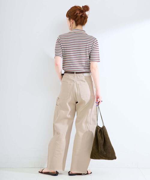 B.C STOCK(ベーセーストック)の「《追加》ウォッシャブル / DU JOUR / デュ ジュール BARREL PAINTER JEAN(デニムパンツ・レディース・ライトブルー/スカイブルー/ベージュ/ホワイト/ピンク・36/38)」の16枚目の写真