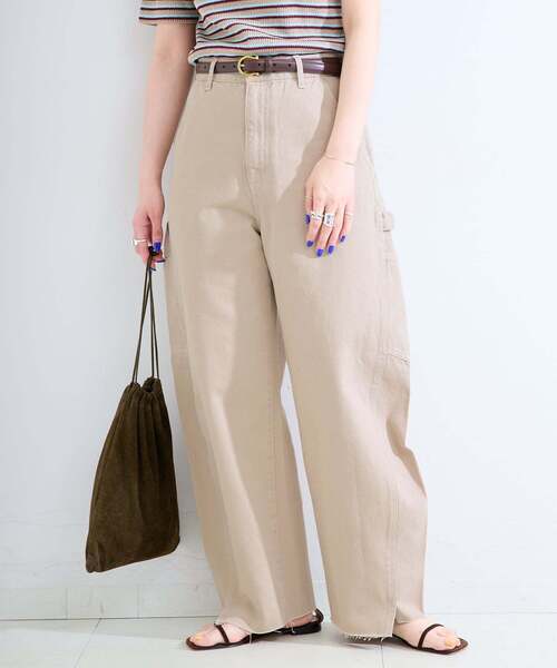 B.C STOCK(ベーセーストック)の「《追加》ウォッシャブル / DU JOUR / デュ ジュール BARREL PAINTER JEAN(デニムパンツ・レディース・ライトブルー/スカイブルー/ベージュ/ホワイト/ピンク・36/38)」の18枚目の写真