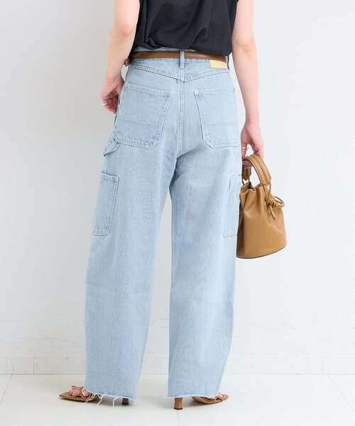 B.C STOCK(ベーセーストック)の「《追加》ウォッシャブル / DU JOUR / デュ ジュール BARREL PAINTER JEAN(デニムパンツ・レディース・ライトブルー/スカイブルー/ベージュ/ホワイト/ピンク・36/38)」の6枚目の写真