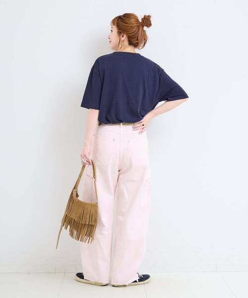 B.C STOCK(ベーセーストック)の「《追加》ウォッシャブル / DU JOUR / デュ ジュール BARREL PAINTER JEAN(デニムパンツ・レディース・ライトブルー/スカイブルー/ベージュ/ホワイト/ピンク・36/38)」の13枚目の写真