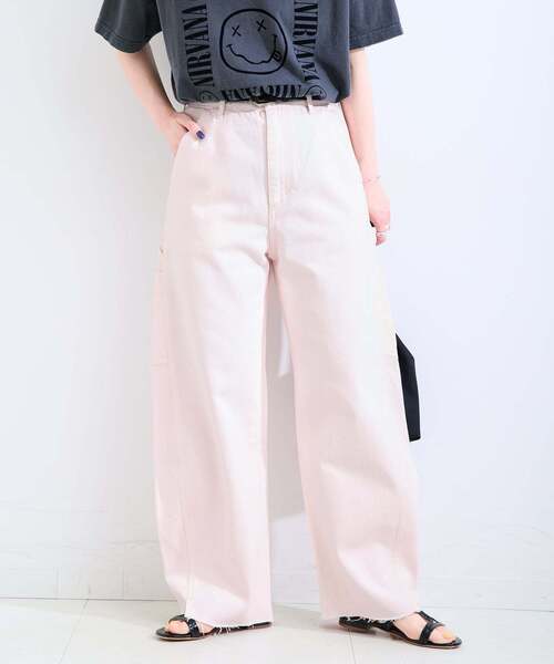 B.C STOCK(ベーセーストック)の「《追加》ウォッシャブル / DU JOUR / デュ ジュール BARREL PAINTER JEAN(デニムパンツ・レディース・ライトブルー/スカイブルー/ベージュ/ホワイト/ピンク・36/38)」の19枚目の写真