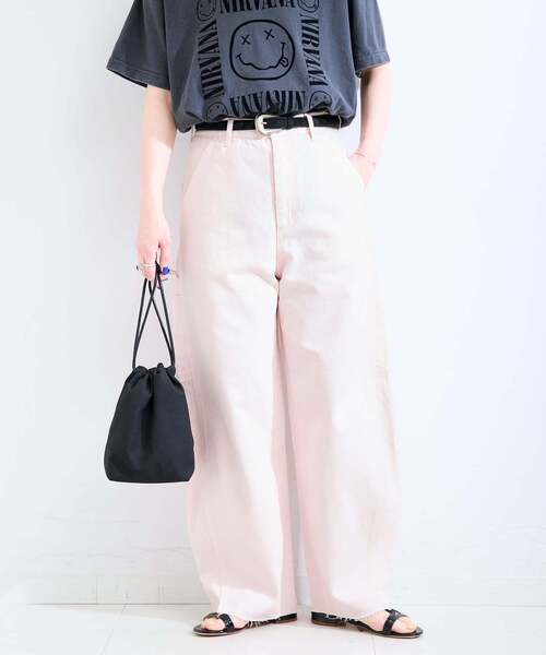 B.C STOCK(ベーセーストック)の「《追加》ウォッシャブル / DU JOUR / デュ ジュール BARREL PAINTER JEAN(デニムパンツ・レディース・ライトブルー/スカイブルー/ベージュ/ホワイト/ピンク・36/38)」の20枚目の写真