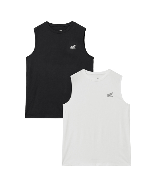 PHYPS MOTORCYCLE（フィップスモーターサイクル）の「[2Pack] Speed Cool Mesh Sleeveless White & Black（Tシャツ/カットソー・レディース・その他・X-LARGE/SMALL/MEDIUM/LARGE）」の2枚目の写真