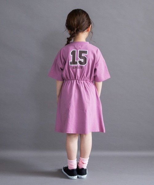 DRC branshes(ディーアールシーブランシェス)の「【WEB限定/DRC】BACKロゴ切替半袖ワンピース(ワンピース・キッズ・ブラック/ラベンダー/ピンク/ブルーグレー・140/150/120/130/110/100)」の17枚目の写真
