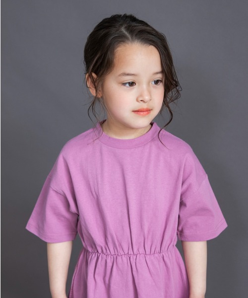 DRC branshes(ディーアールシーブランシェス)の「【WEB限定/DRC】BACKロゴ切替半袖ワンピース(ワンピース・キッズ・ブラック/ラベンダー/ピンク/ブルーグレー・140/150/120/130/110/100)」の18枚目の写真