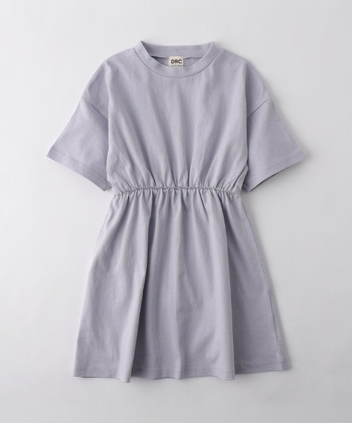 DRC branshes(ディーアールシーブランシェス)の「【WEB限定/DRC】BACKロゴ切替半袖ワンピース(ワンピース・キッズ・ブラック/ラベンダー/ピンク/ブルーグレー・140/150/120/130/110/100)」の8枚目の写真