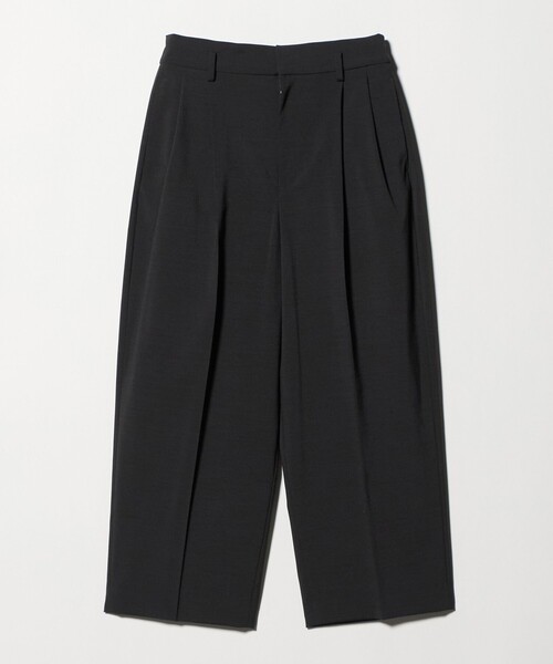 UNITED ARROWS(ユナイテッドアローズ)の「タック テーパード クロップド パンツ(スラックス・レディース・ネイビー/ダークグレー/オフホワイト・36/38)」の8枚目の写真