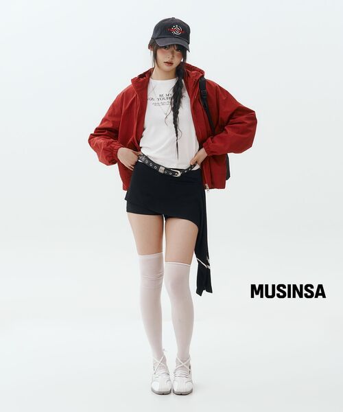YOUHEE(ユヒ)の「SLOGAN SKIRT PANTS_BLACK(その他パンツ・レディース・その他・SMALL/MEDIUM)」の7枚目の写真