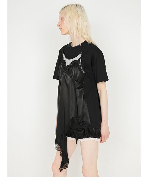 SORIN(ソリン )の「Satin Docking T-shirt/サテン ドッキングTシャツ(Tシャツ/カットソー・レディース・ブラック/グレー/グリーン・38)」の10枚目の写真