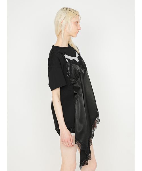 SORIN(ソリン )の「Satin Docking T-shirt/サテン ドッキングTシャツ(Tシャツ/カットソー・レディース・ブラック/グレー/グリーン・38)」の8枚目の写真