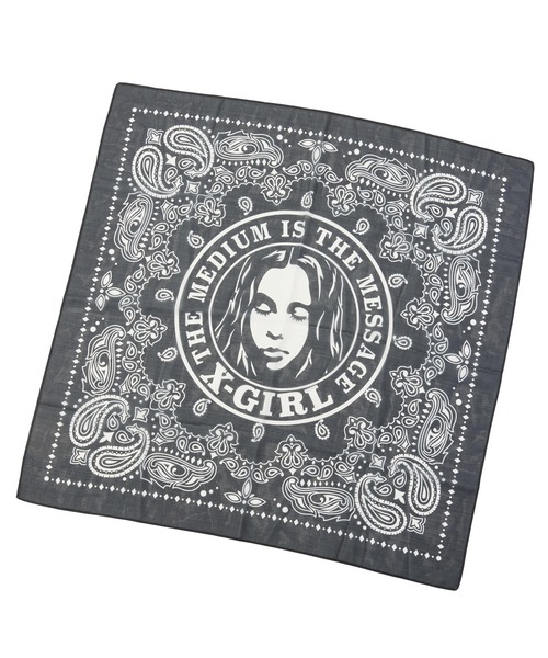 X-girl(エックスガール)の「SHEER FACE SCARF(バンダナ/スカーフ・レディース・ブラウン/ブラック・ONE SIZE)」の21枚目の写真