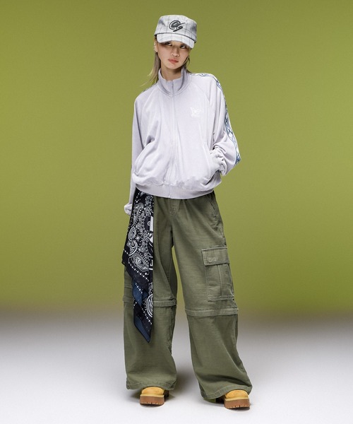 X-girl(エックスガール)の「SHEER FACE SCARF(バンダナ/スカーフ・レディース・ブラウン/ブラック・ONE SIZE)」の13枚目の写真